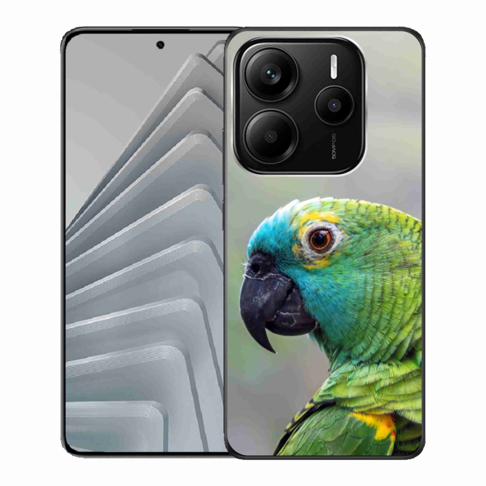 Gélový kryt mmCase na Xiaomi Redmi Note 14 5G - papagáj amazoňan