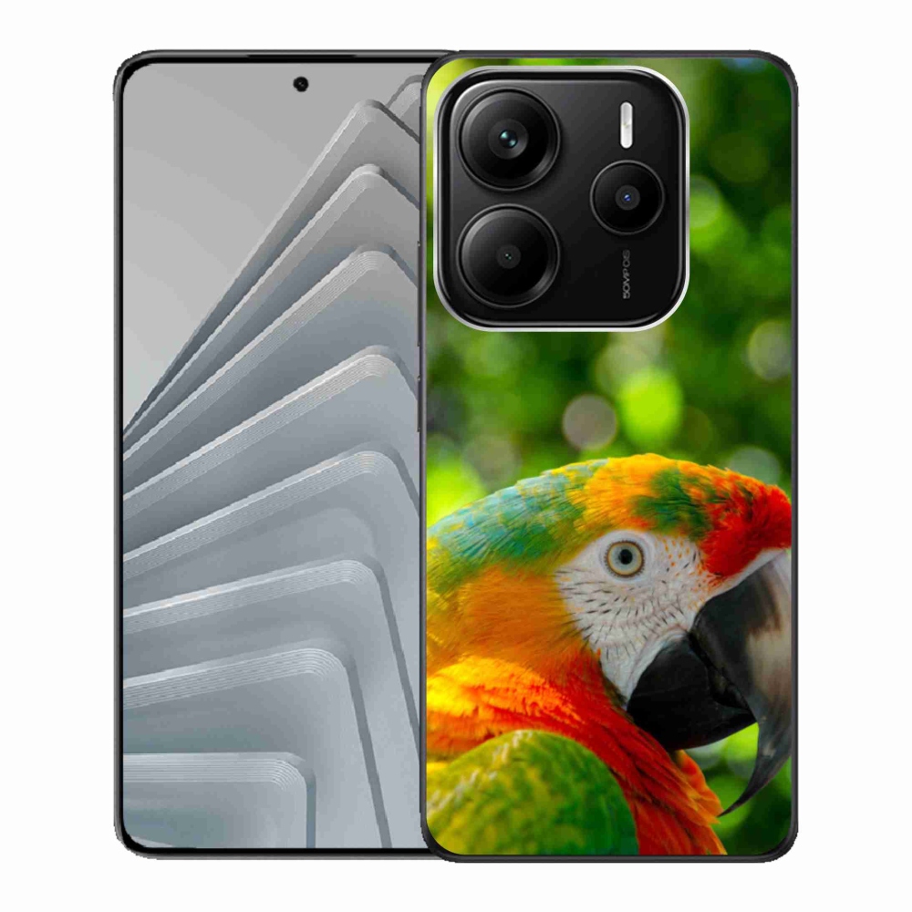 Gélový kryt mmCase na Xiaomi Redmi Note 14 5G - papagáj ara 3