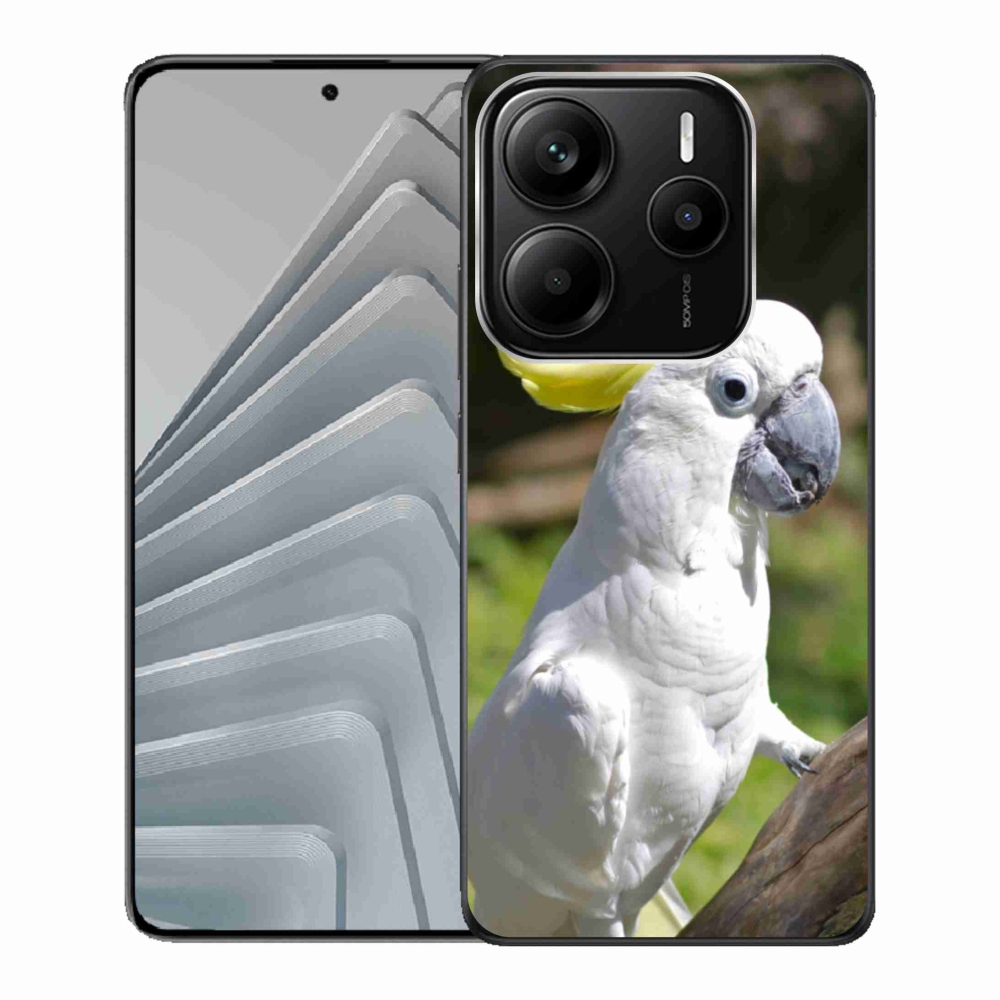 Gélový kryt mmCase na Xiaomi Redmi Note 14 5G - papagáj kakadu 2