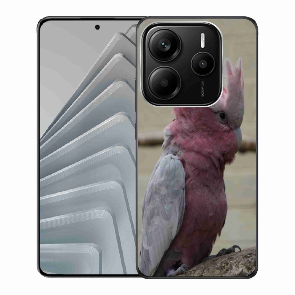 Gélový kryt mmCase na Xiaomi Redmi Note 14 5G - papagáj kakadu ružový