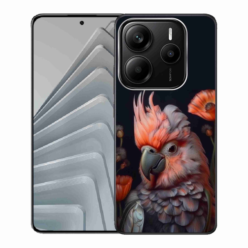 Gélový kryt mmCase na Xiaomi Redmi Note 14 5G - papagáj kakadu vo farbách