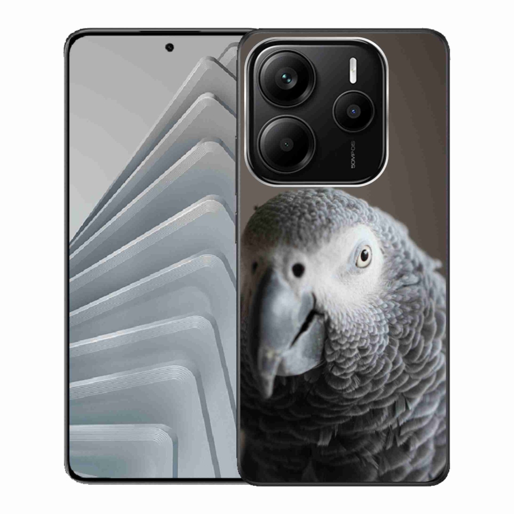 Gélový kryt mmCase na Xiaomi Redmi Note 14 5G - papagáj žako 2