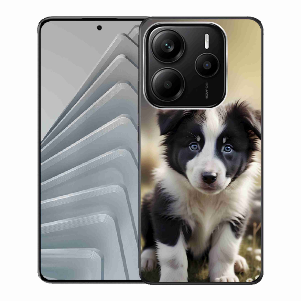 Gélový kryt mmCase na Xiaomi Redmi Note 14 5G - roztomilá border kólia