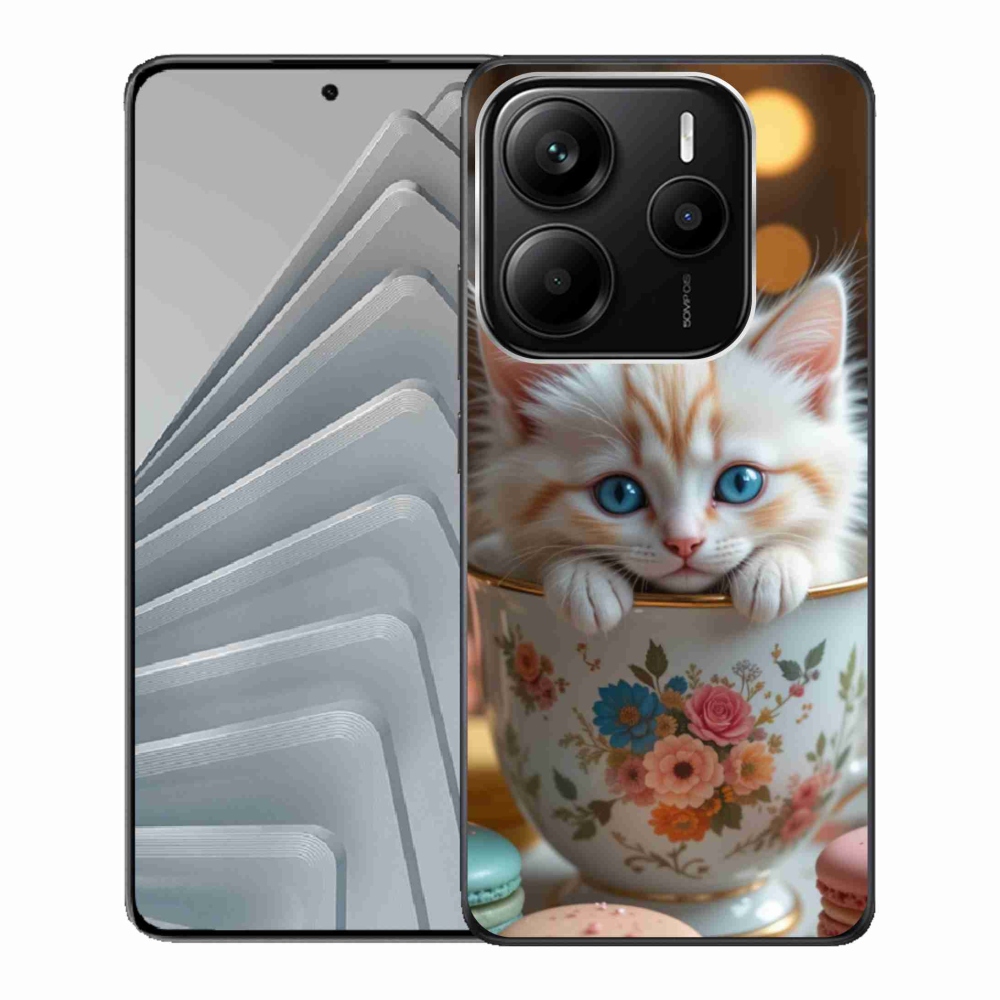 Gélový kryt mmCase na Xiaomi Redmi Note 14 5G - roztomilé mačiatko 6