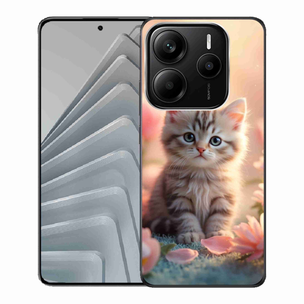 Gélový kryt mmCase na Xiaomi Redmi Note 14 5G - roztomilé mačiatko 8