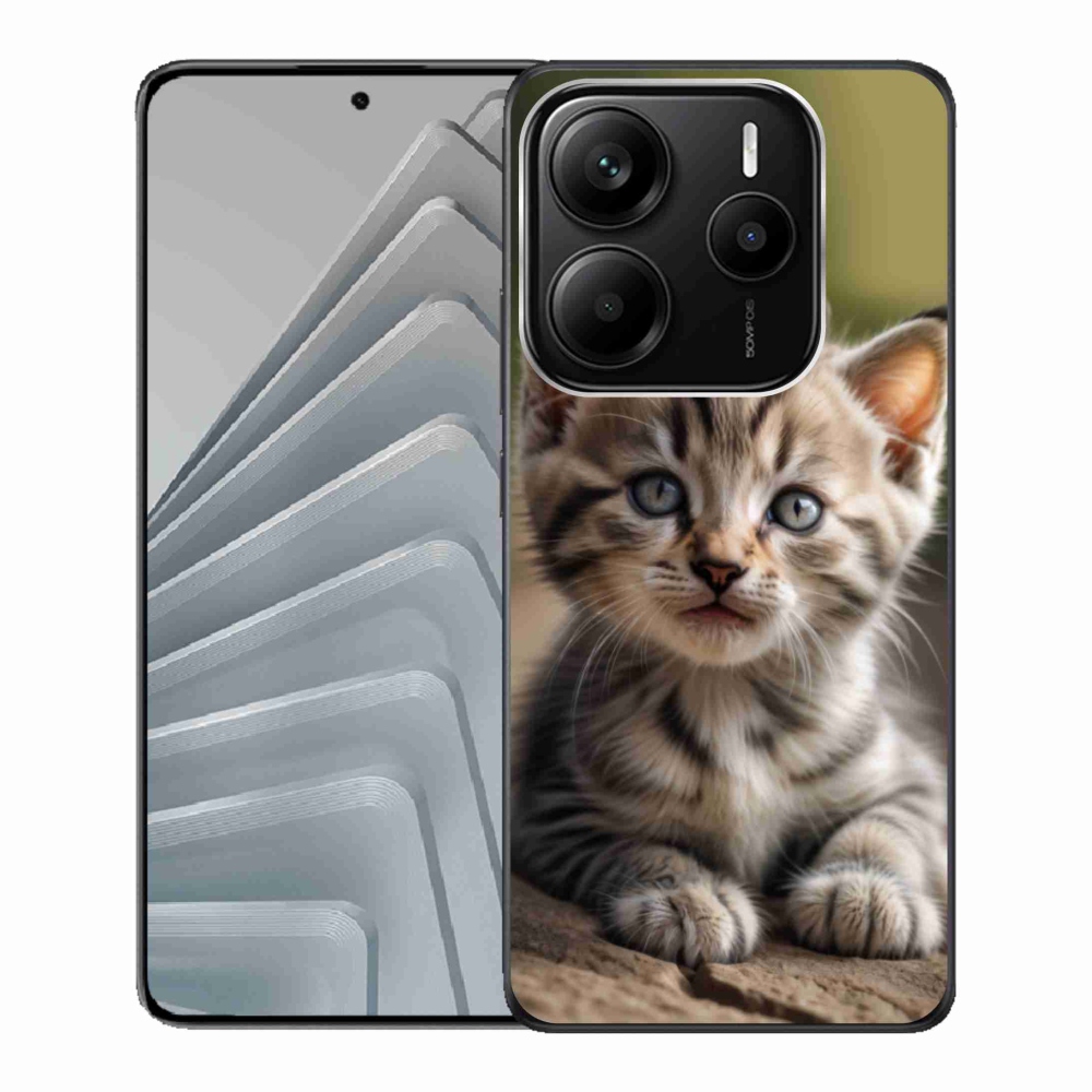 Gélový kryt mmCase na Xiaomi Redmi Note 14 5G - roztomilé mačiatko 9