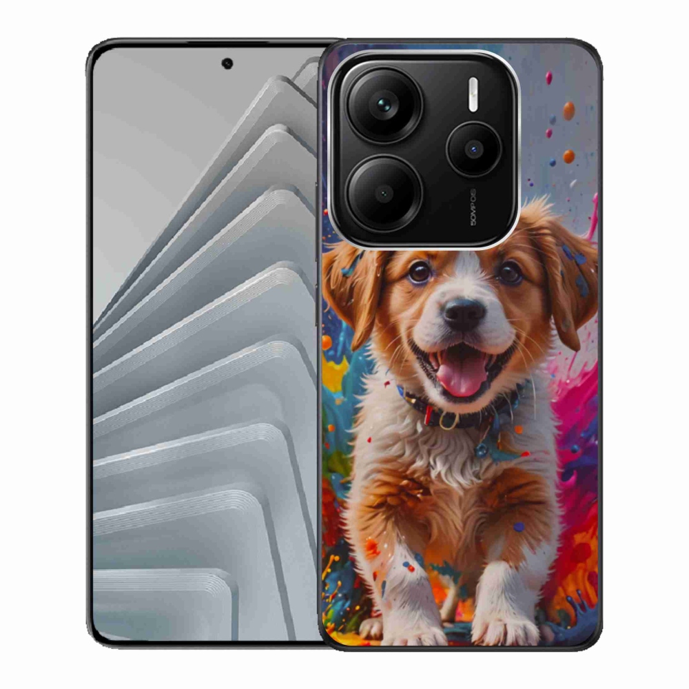 Gélový kryt mmCase na Xiaomi Redmi Note 14 5G - roztomilé šteňa 3