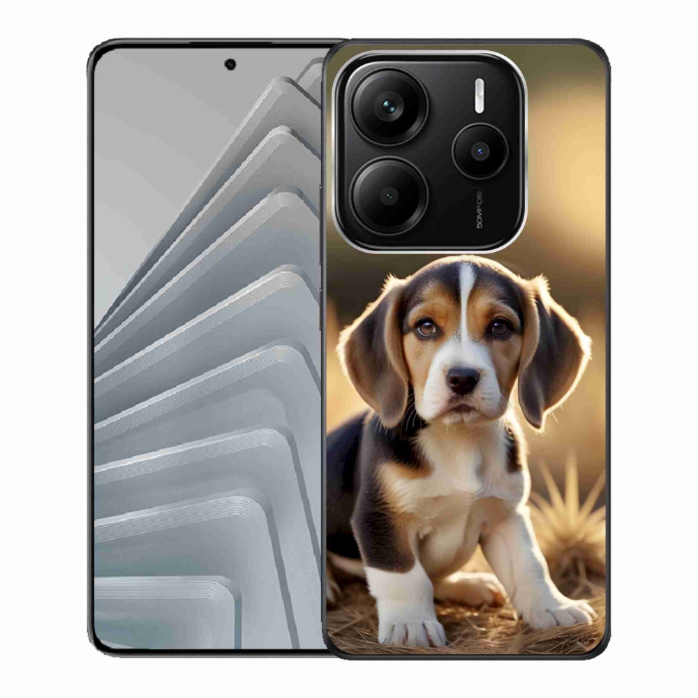 Gélový kryt mmCase na Xiaomi Redmi Note 14 5G - roztomilý bígl