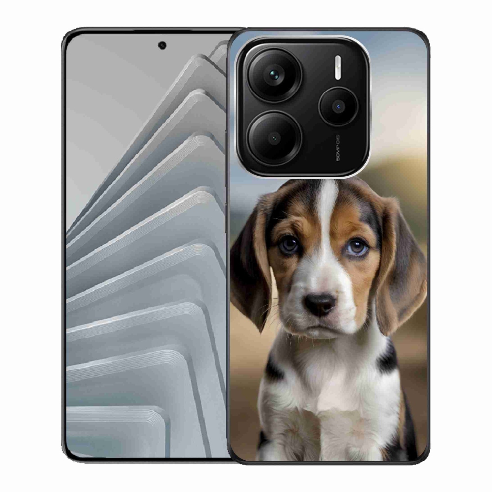 Gélový kryt mmCase na Xiaomi Redmi Note 14 5G - roztomilý bígl