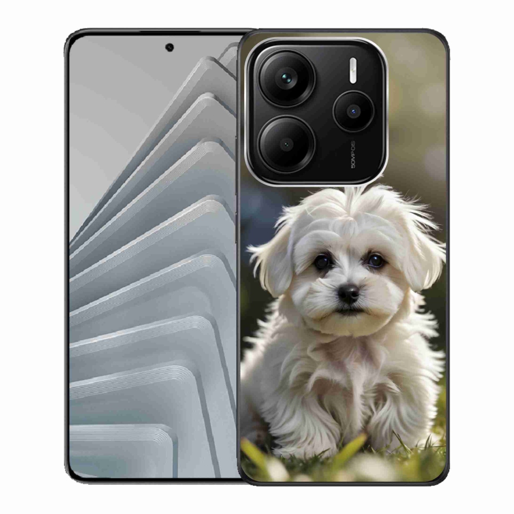 Gélový kryt mmCase na Xiaomi Redmi Note 14 5G - roztomilý maltézsky psík