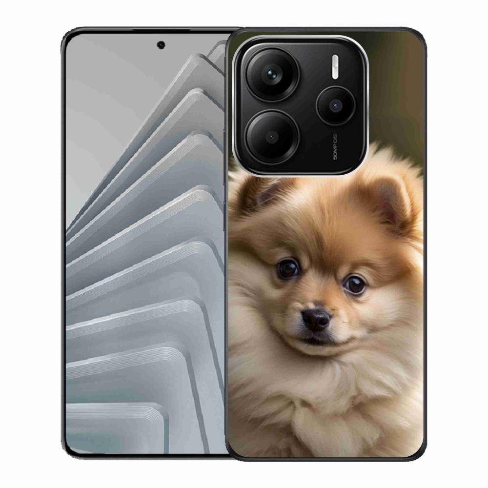 Gélový kryt mmCase na Xiaomi Redmi Note 14 5G - roztomilý pomeranian 2