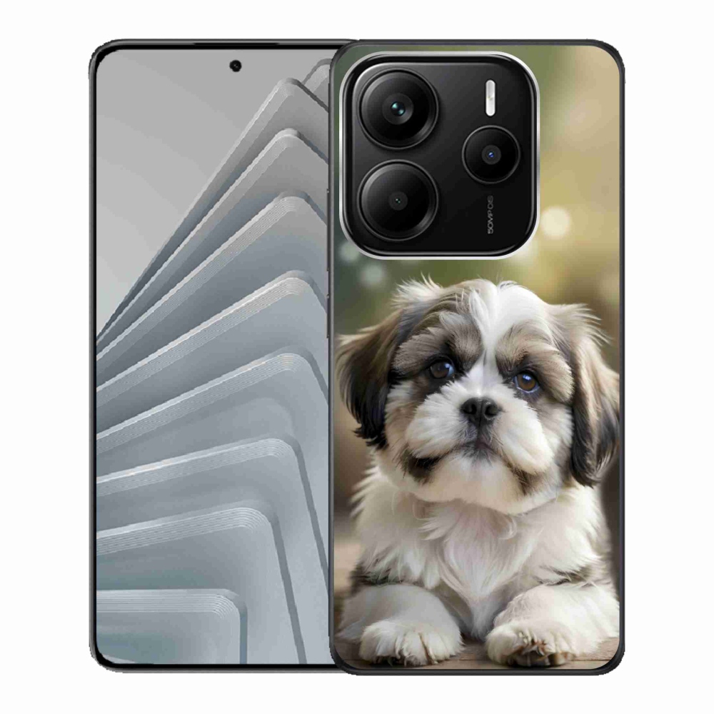 Gélový kryt mmCase na Xiaomi Redmi Note 14 5G - roztomilý shih-tzu