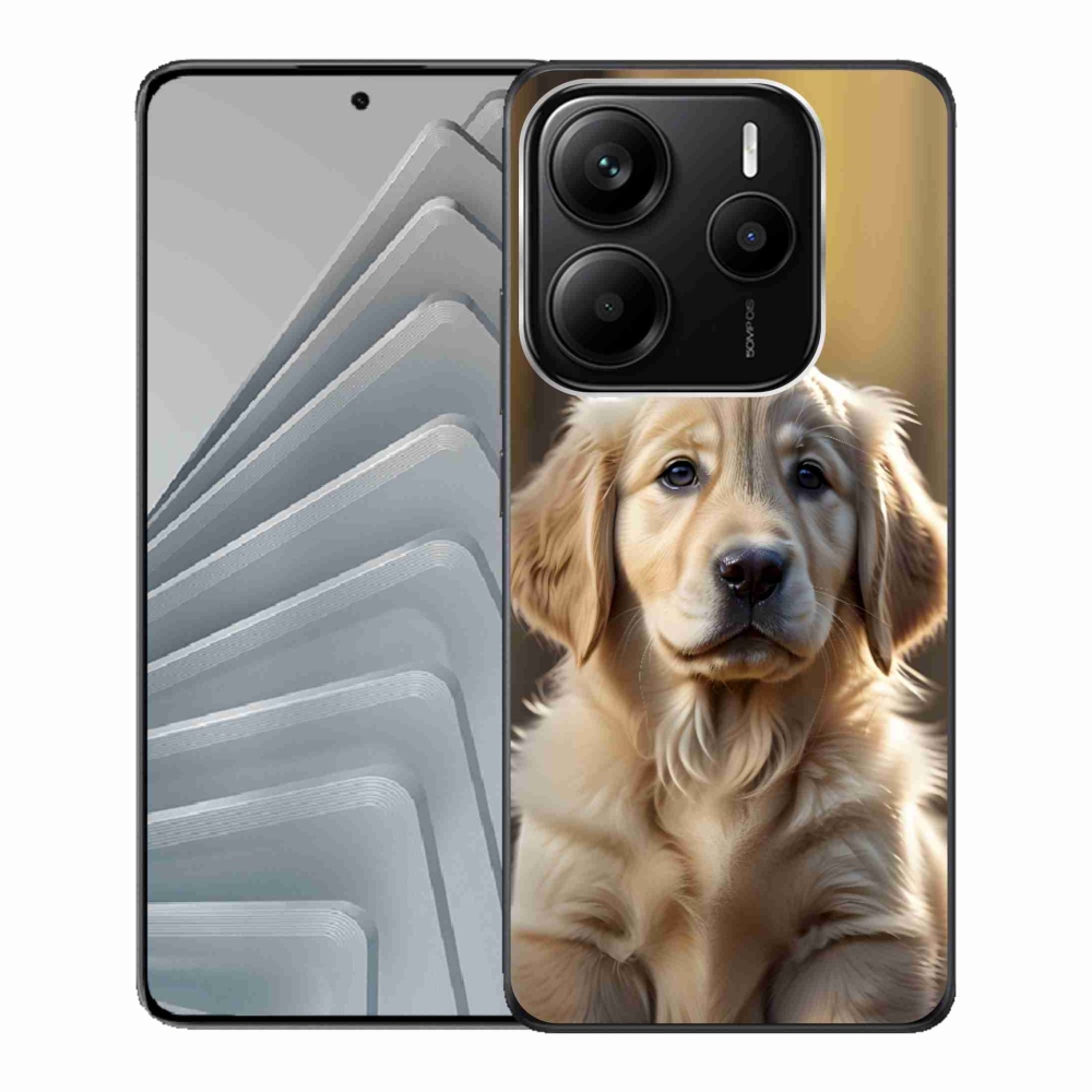 Gélový kryt mmCase na Xiaomi Redmi Note 14 5G - roztomilý zlatý retriever
