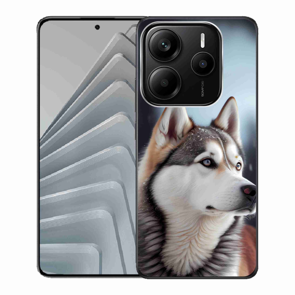 Gélový kryt mmCase na Xiaomi Redmi Note 14 5G - sibírsky husky