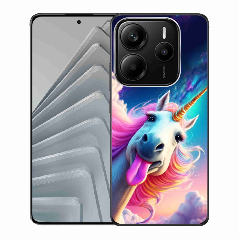 Gélový kryt mmCase na Xiaomi Redmi Note 14 5G - šialený jednorožec