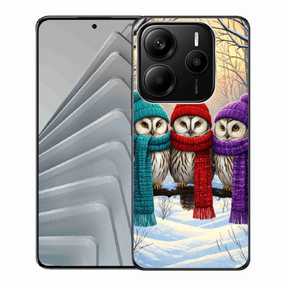 Gélový kryt mmCase na Xiaomi Redmi Note 14 5G - soví priatelia