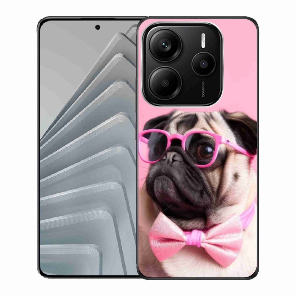 Gélový kryt mmCase na Xiaomi Redmi Note 14 5G - štýlový mops