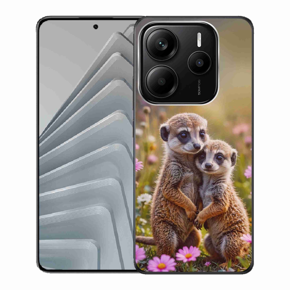Gélový kryt mmCase na Xiaomi Redmi Note 14 5G - surikatí duo