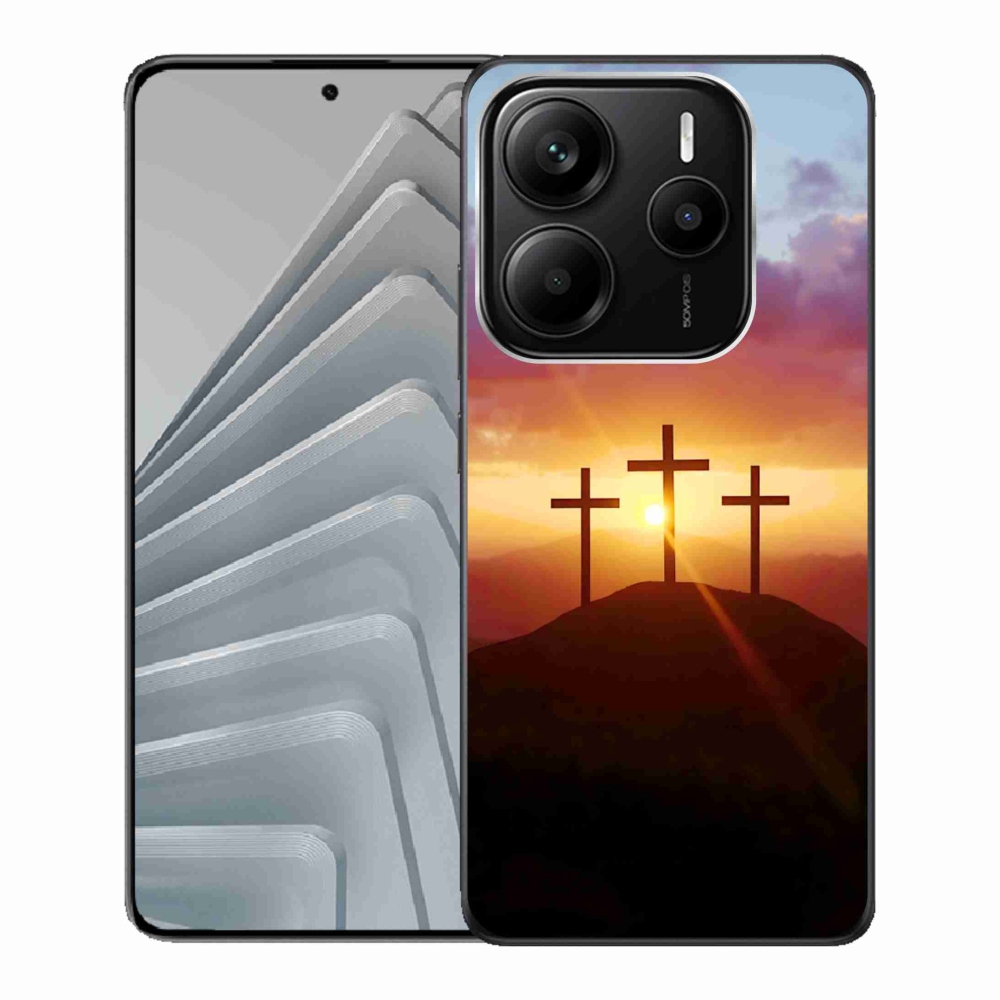 Gélový kryt mmCase na Xiaomi Redmi Note 14 5G - tri kríža