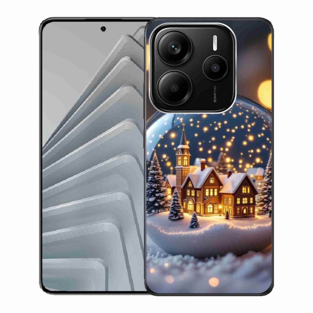 Gélový kryt mmCase na Xiaomi Redmi Note 14 5G - vianočné gule 4