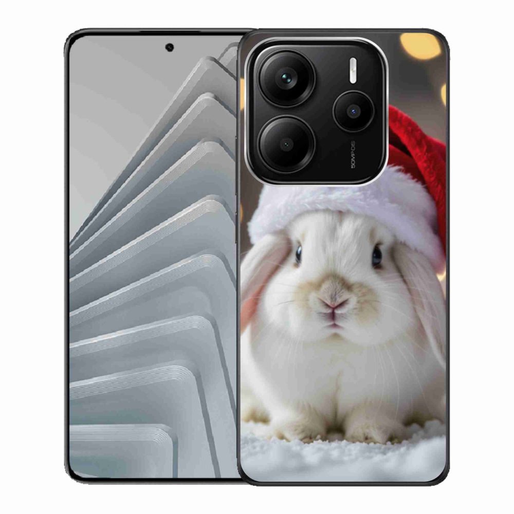 Gélový kryt mmCase na Xiaomi Redmi Note 14 5G - vianočný králik