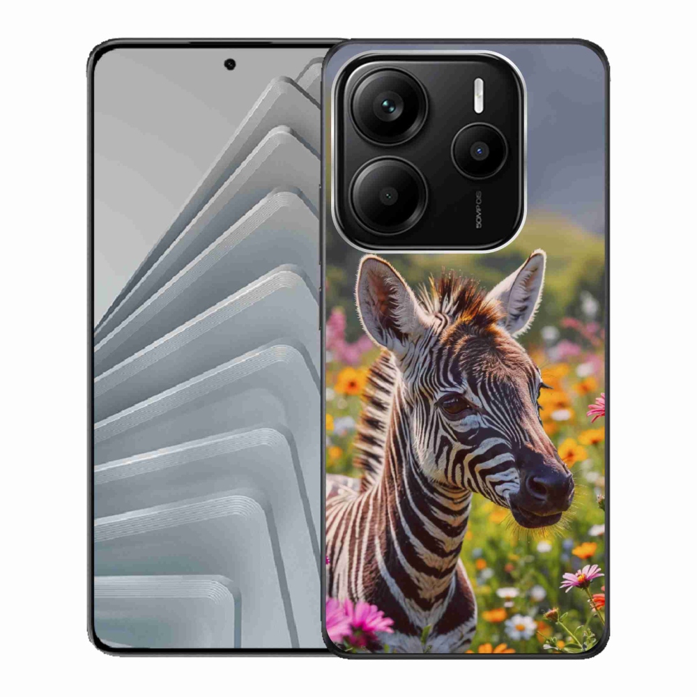 Gélový kryt mmCase na Xiaomi Redmi Note 14 5G - zebra na lúke