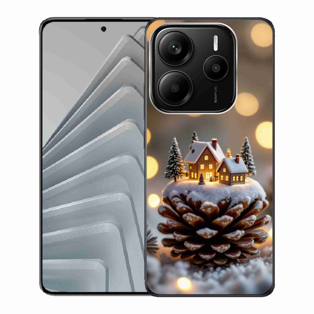 Gélový kryt mmCase na Xiaomi Redmi Note 14 5G - zimná dedinka
