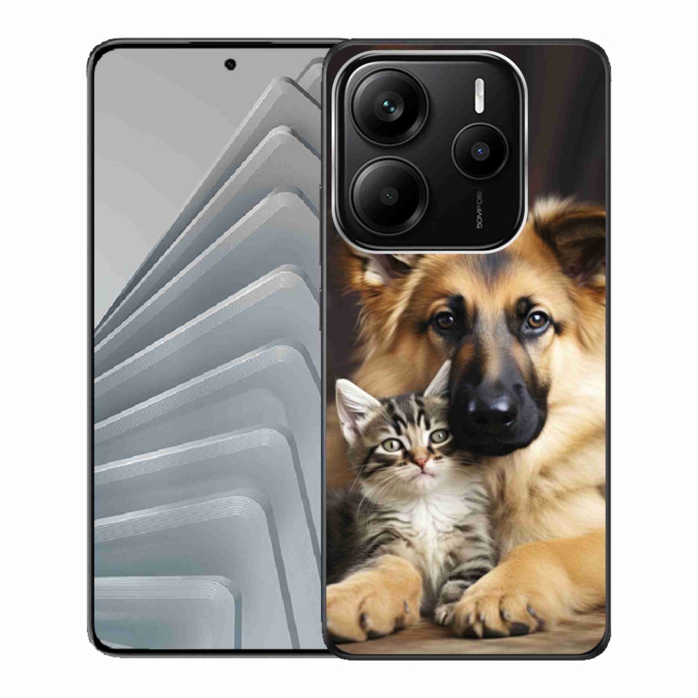 Gélový kryt mmCase na Xiaomi Redmi Note 14 5G - zvieracie priateľstvo