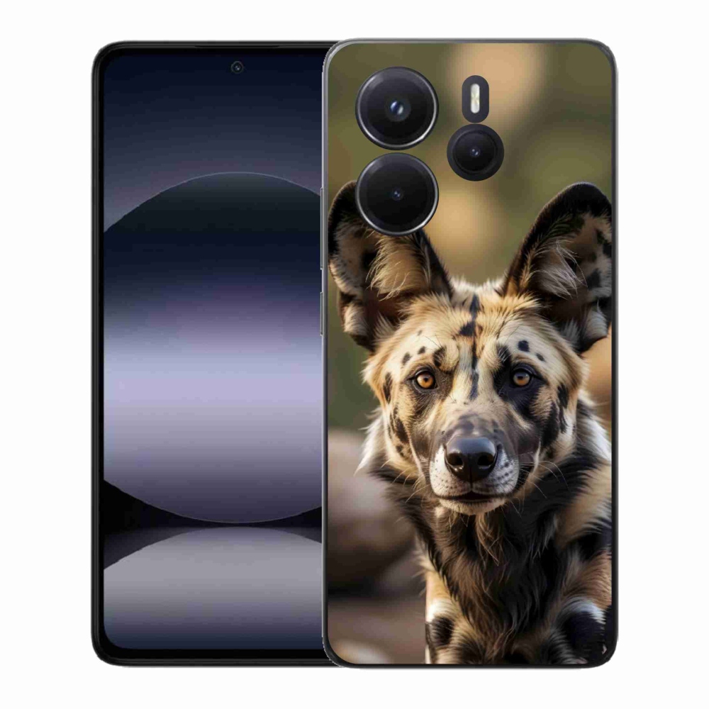 Gélový kryt mmCase na Xiaomi Redmi Note 14 - africký divoký pes