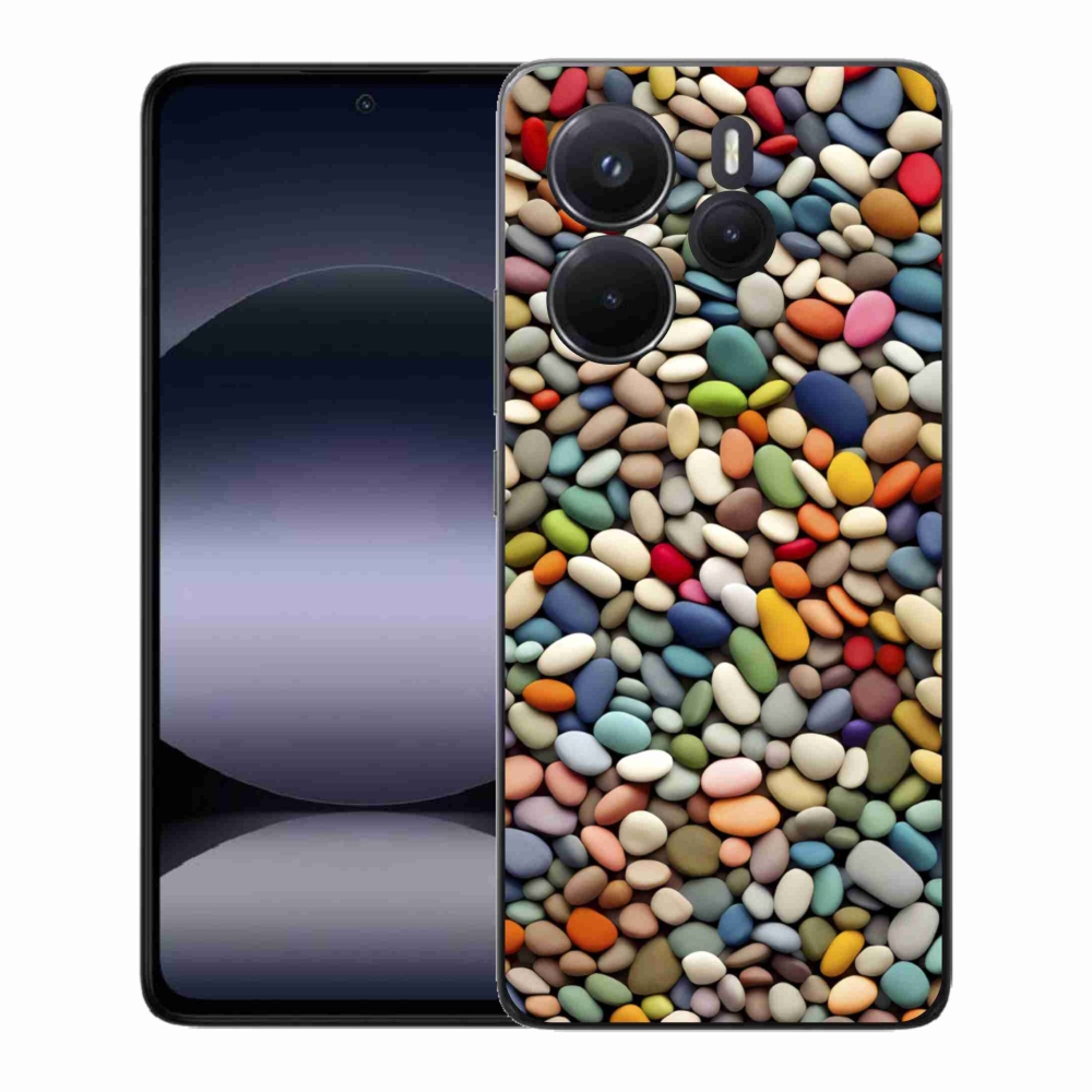 Gélový kryt mmCase na Xiaomi Redmi Note 14 - farebné kamienky 2