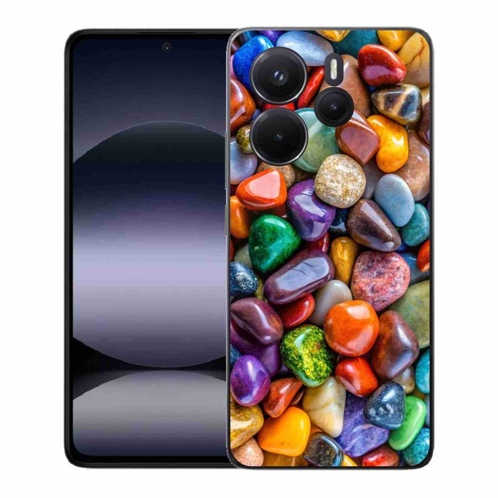 Gélový kryt mmCase na Xiaomi Redmi Note 14 - farebné kamienky