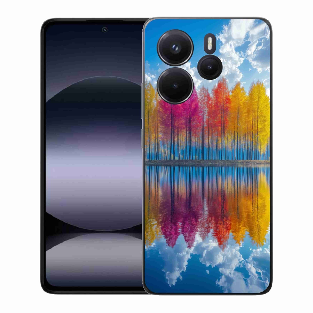 Gélový kryt mmCase na Xiaomi Redmi Note 14 - farebné stromy