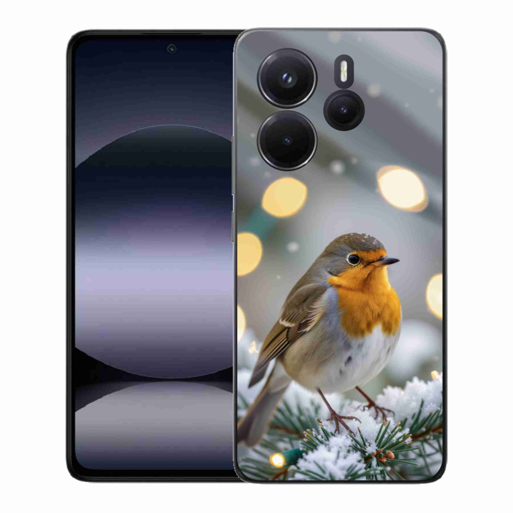 Gélový kryt mmCase na Xiaomi Redmi Note 14 - červienka v zime