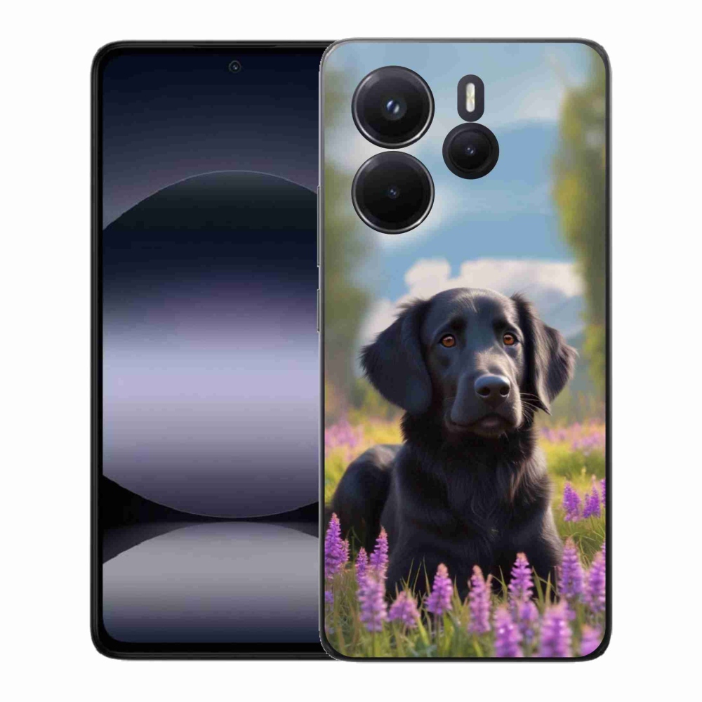 Gélový kryt mmCase na Xiaomi Redmi Note 14 - elegantný čierny retriever