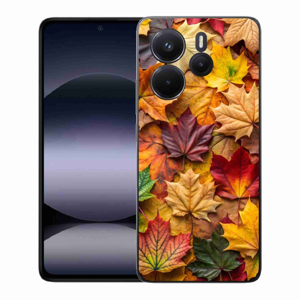 Gélový kryt mmCase na Xiaomi Redmi Note 14 - javorové listy 2