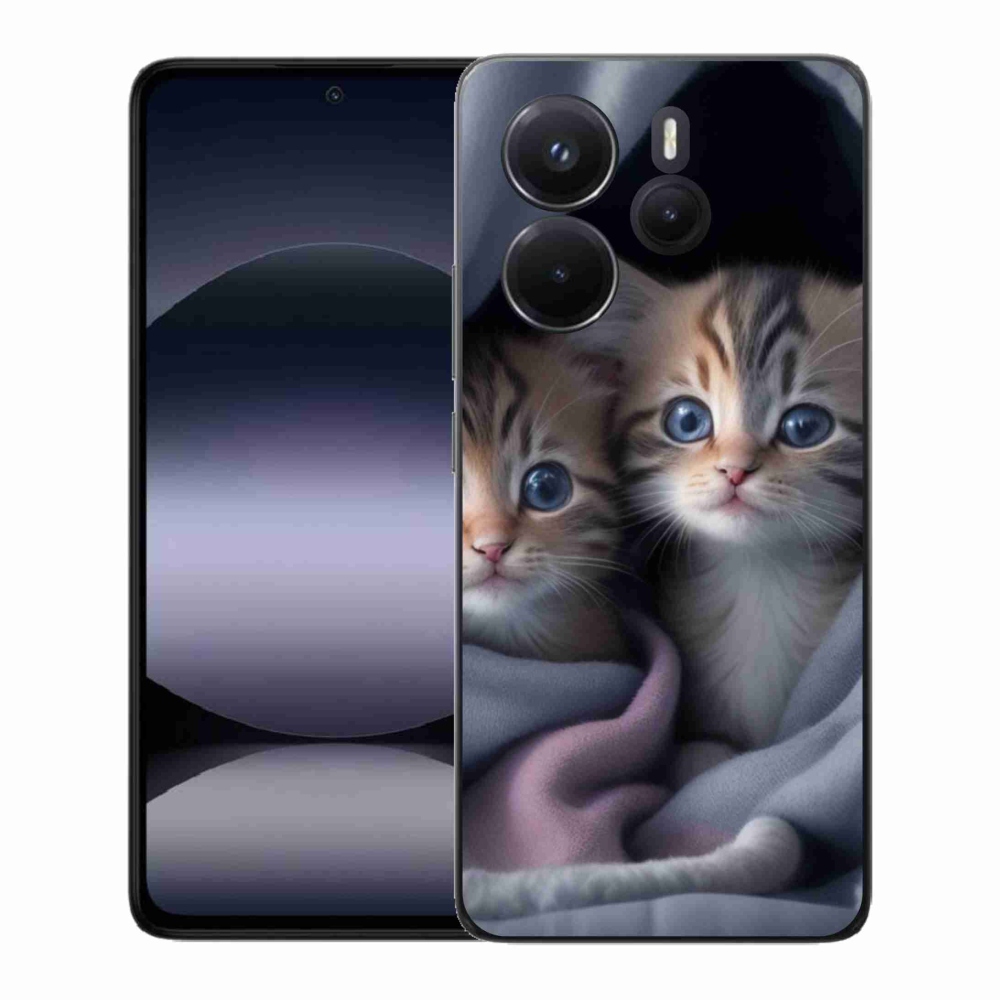 Gélový kryt mmCase na Xiaomi Redmi Note 14 - mačacie duo 2