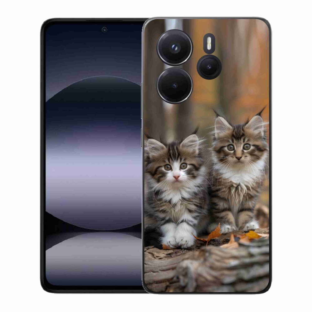 Gélový kryt mmCase na Xiaomi Redmi Note 14 - mačacie duo 3