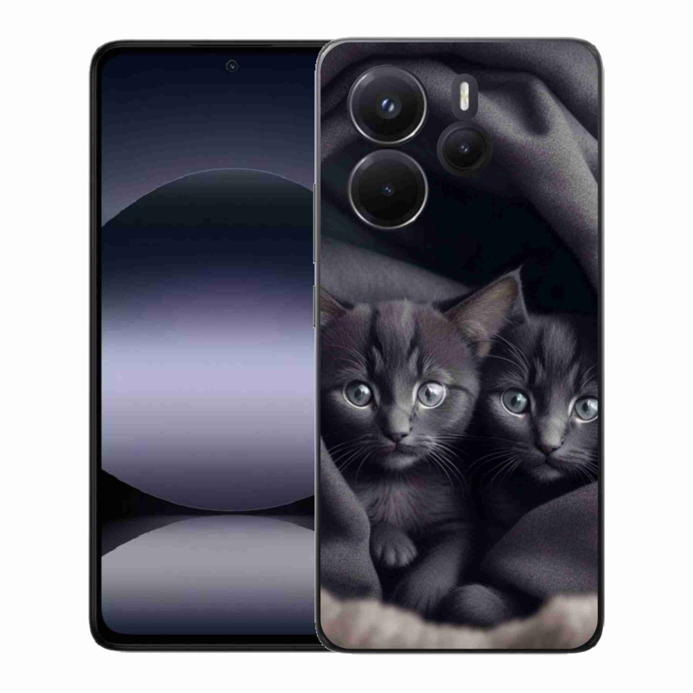 Gélový kryt mmCase na Xiaomi Redmi Note 14 - mačacie duo