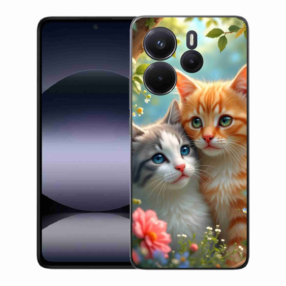 Gélový kryt mmCase na Xiaomi Redmi Note 14 - mačacia láska 2