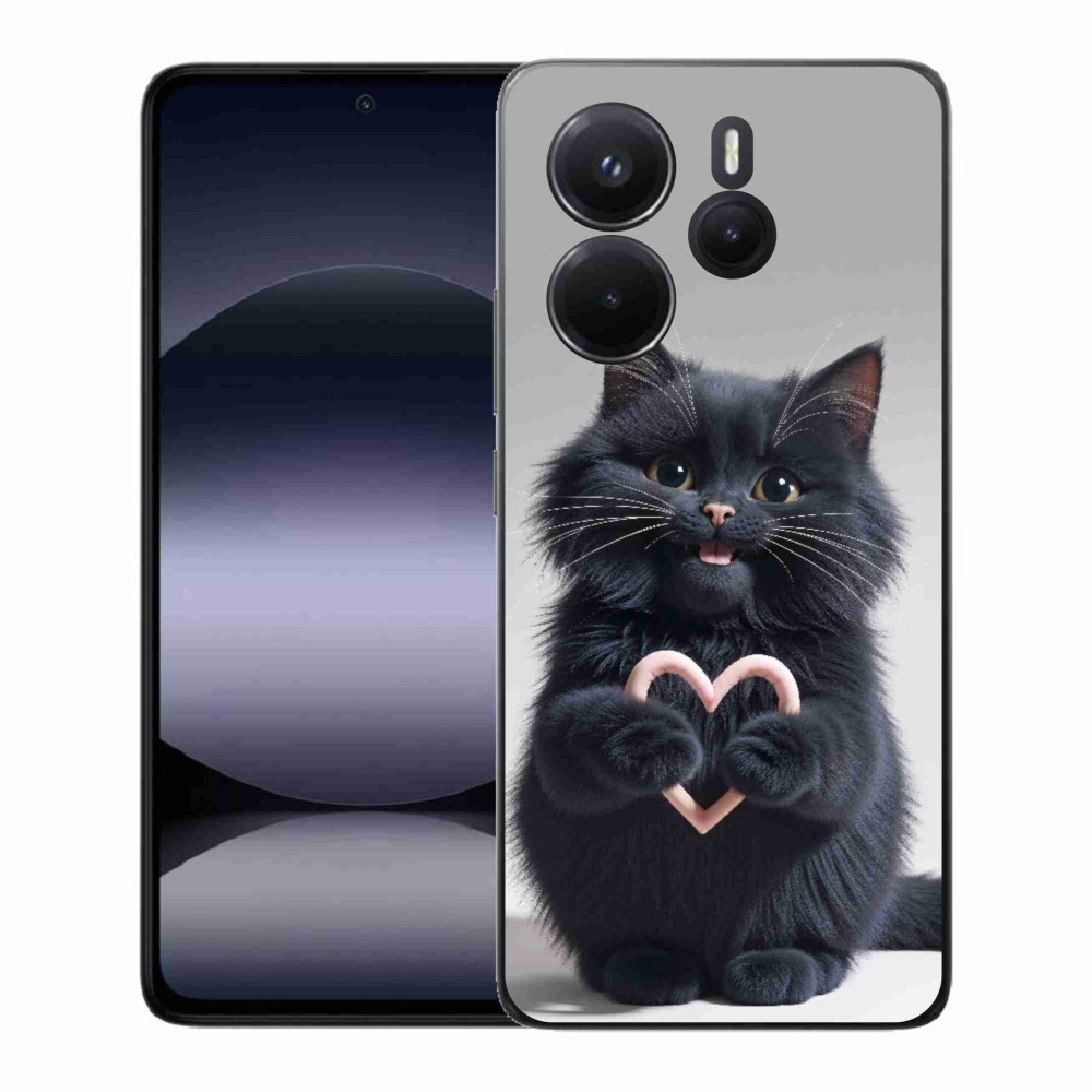 Gélový kryt mmCase na Xiaomi Redmi Note 14 - mačacia láska 3