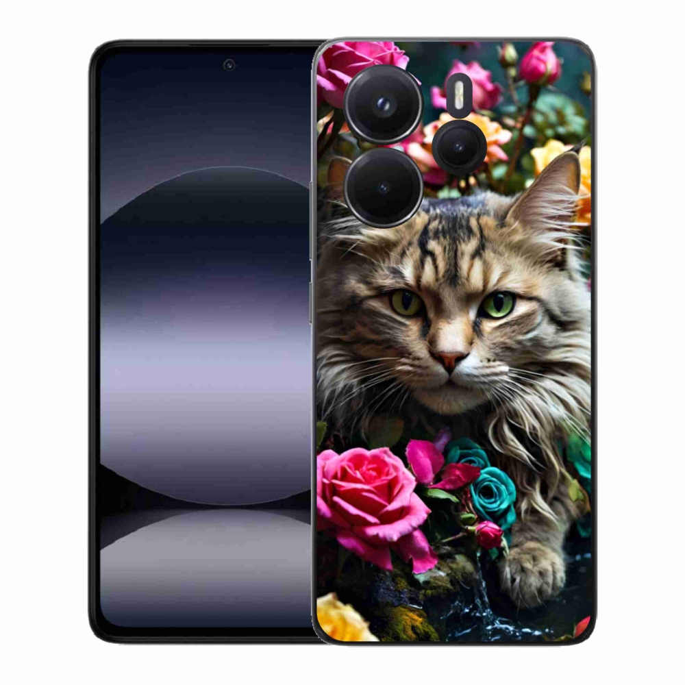 Gélový kryt mmCase na Xiaomi Redmi Note 14 - mačacie pohľad 2