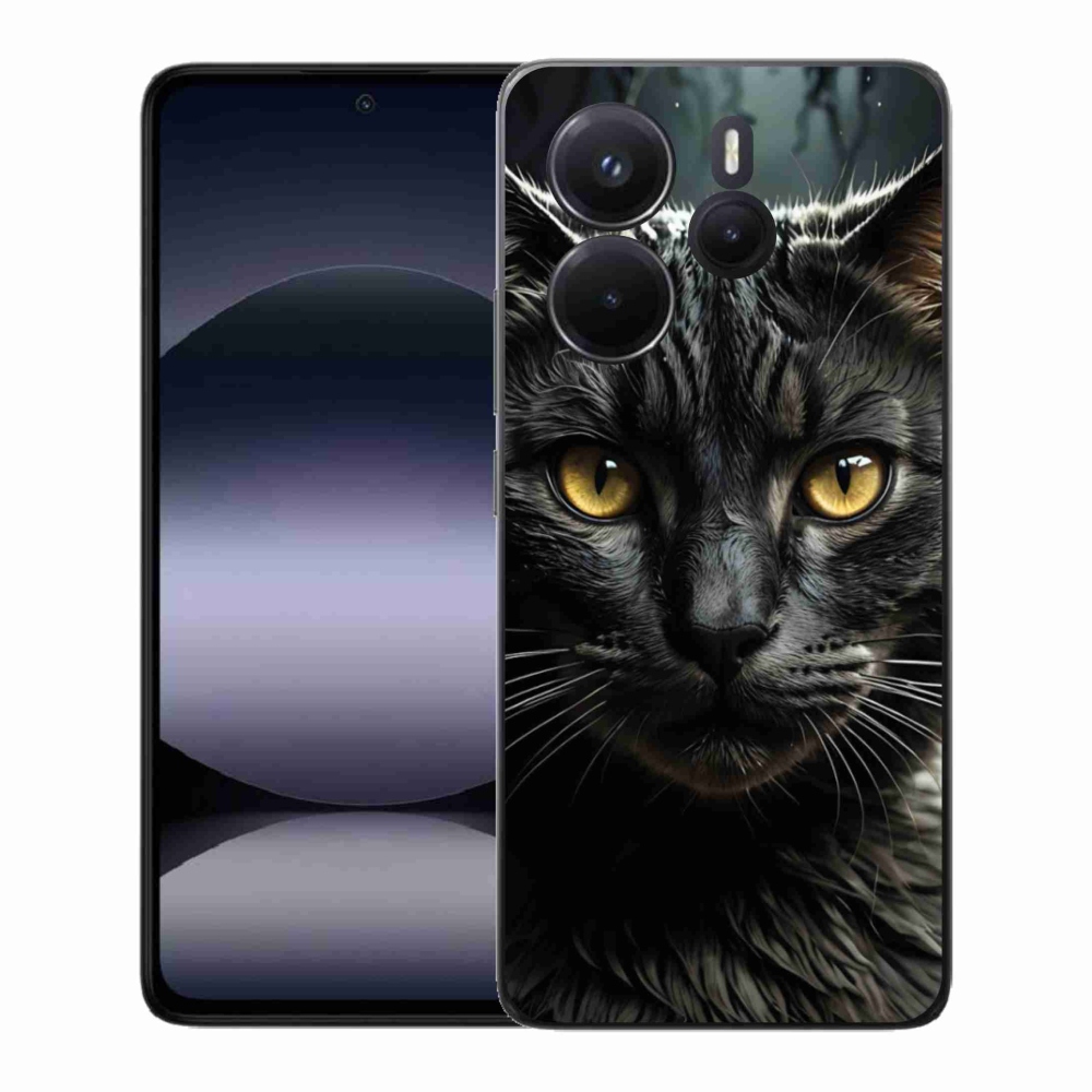 Gélový kryt mmCase na Xiaomi Redmi Note 14 - mačacie pohľad 3