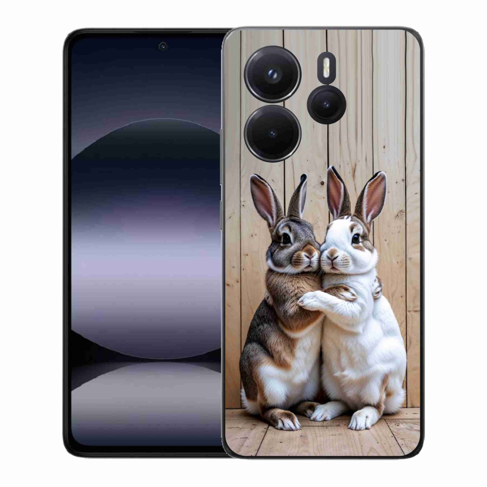 Gélový kryt mmCase na Xiaomi Redmi Note 14 - králičie pár