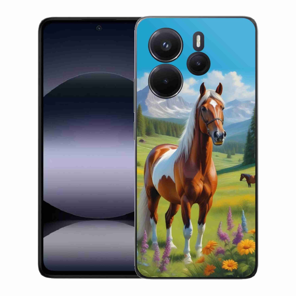 Gélový kryt mmCase na Xiaomi Redmi Note 14 - kôň na lúke
