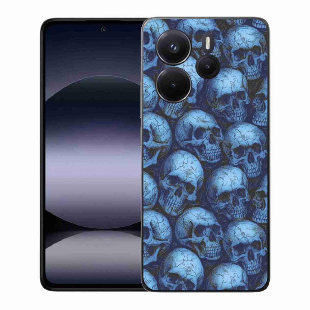 Gélový kryt mmCase na Xiaomi Redmi Note 14 - lebky