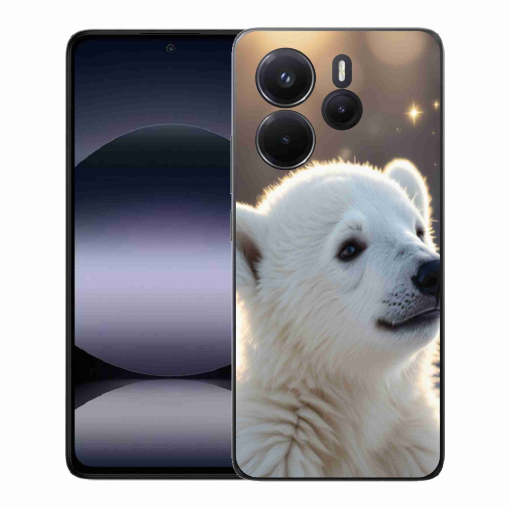 Gélový kryt mmCase na Xiaomi Redmi Note 14 - ľadový medveď