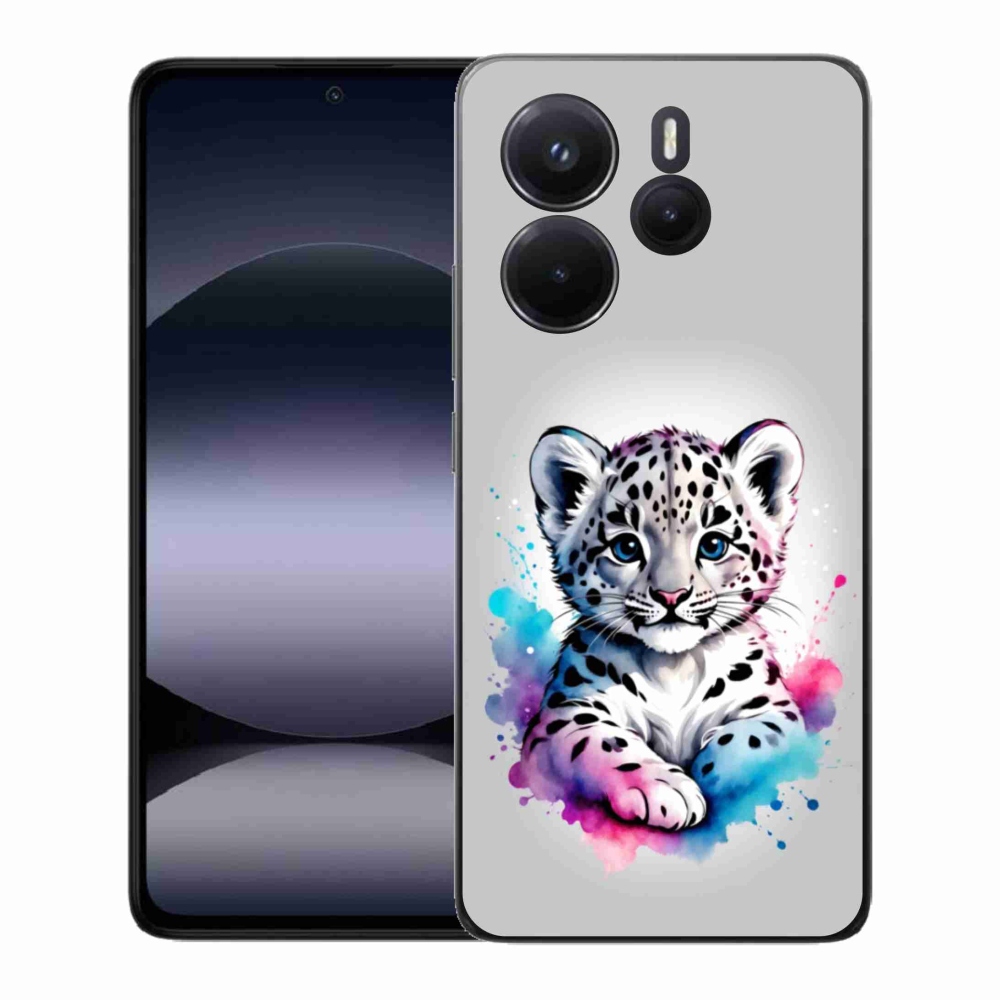 Gélový kryt mmCase na Xiaomi Redmi Note 14 - leopardej mláďa