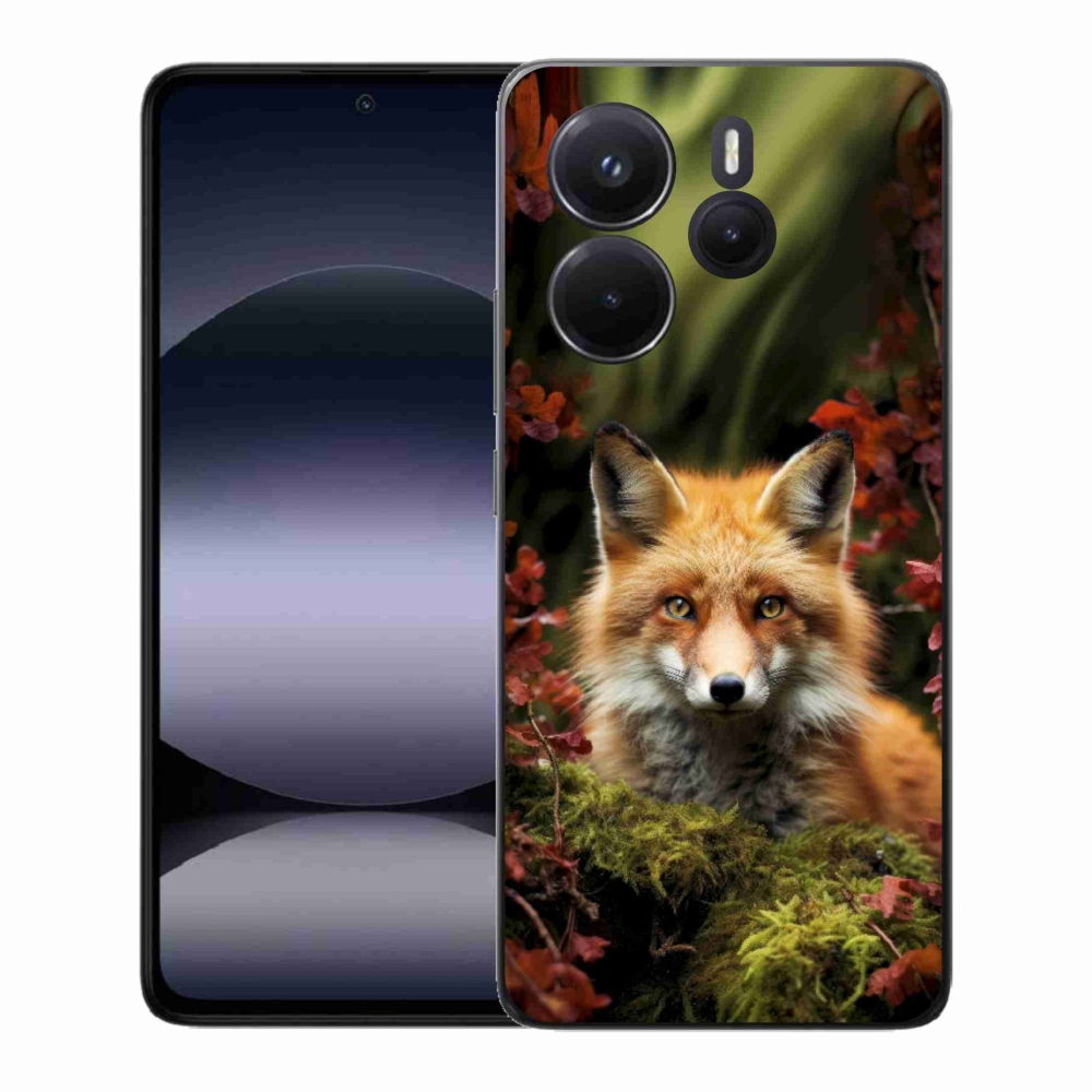 Gélový kryt mmCase na Xiaomi Redmi Note 14 - líška v lese