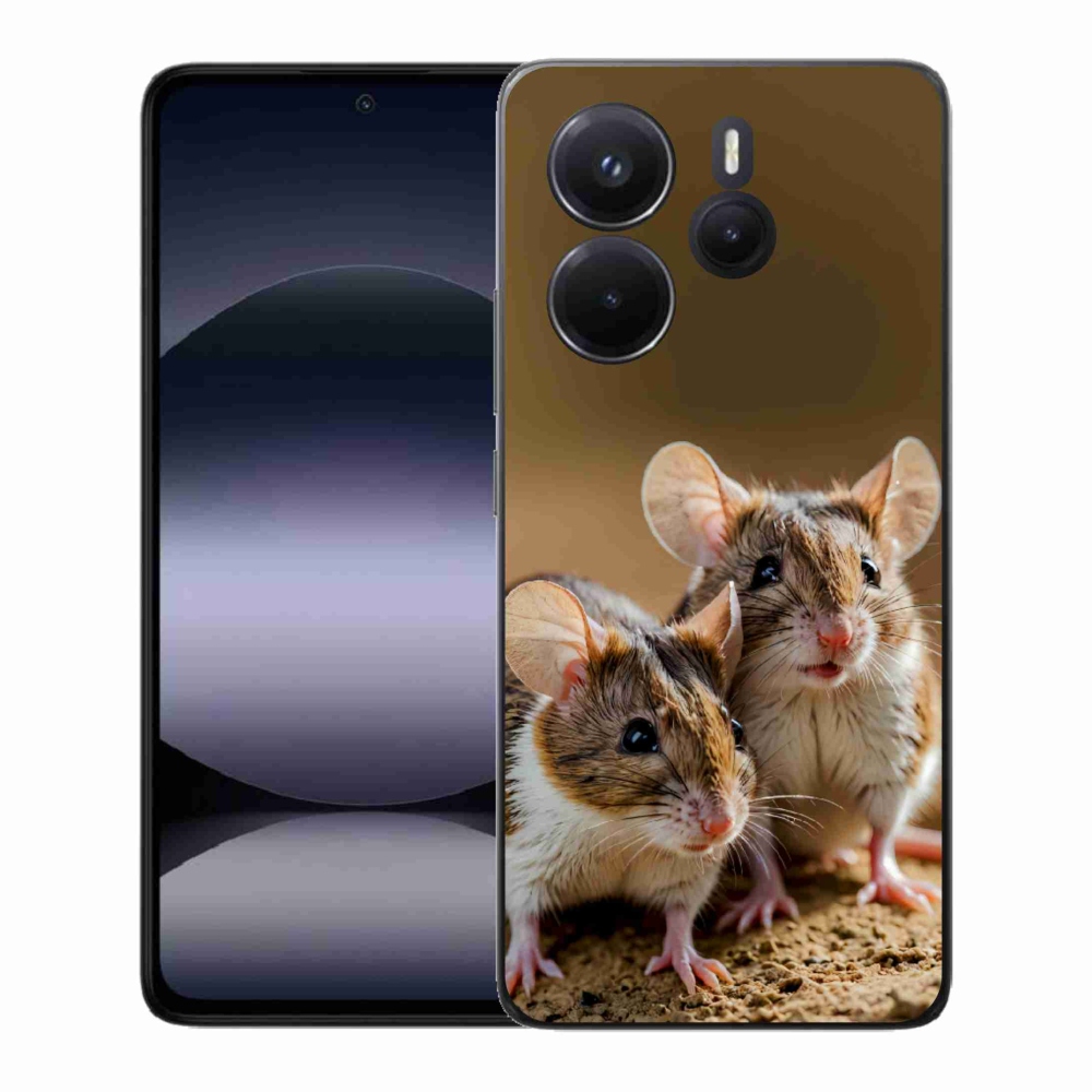 Gélový kryt mmCase na Xiaomi Redmi Note 14 - myší duo