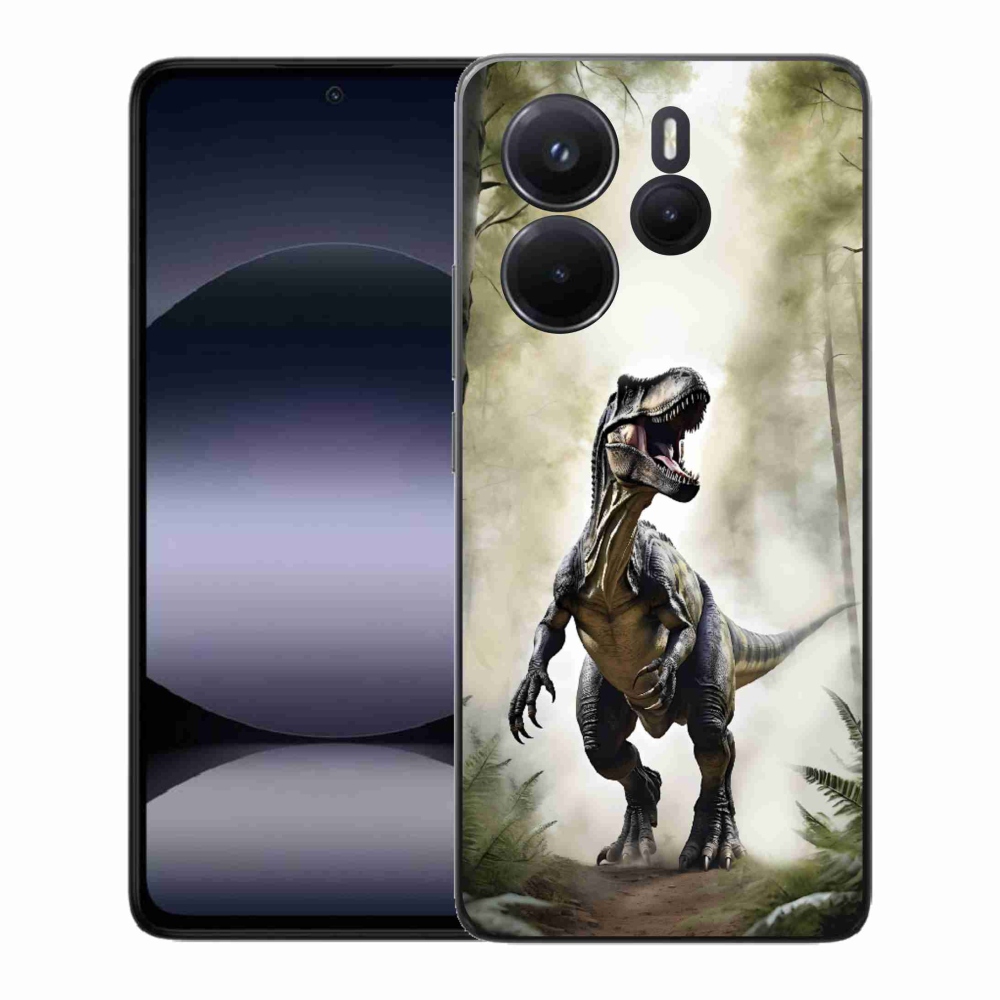 Gélový kryt mmCase na Xiaomi Redmi Note 14 - naštvaný T-Rex